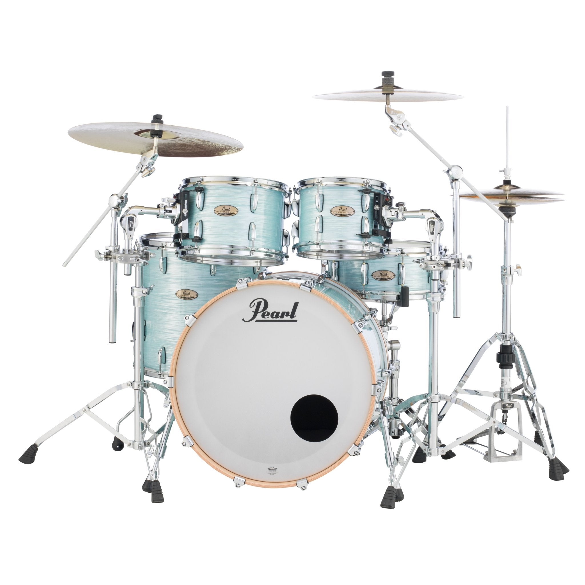 Pearl Session Studio Select 4-piece Drum Set Shell Pack - 22" Bass Drum - Ice Blue Oyster - Image 2