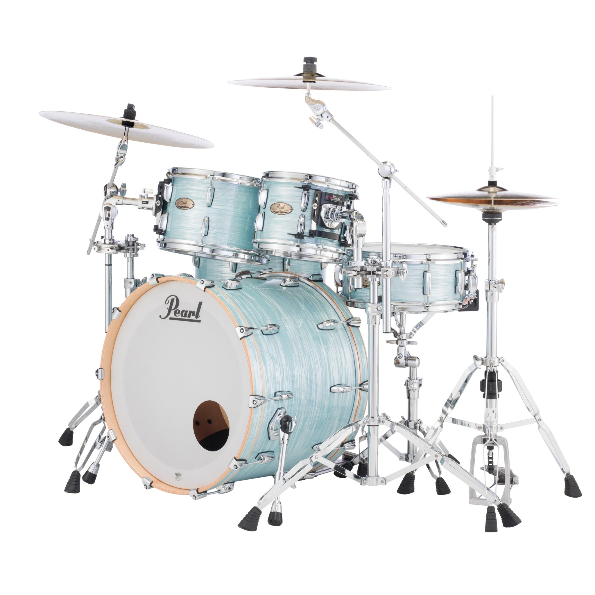 Pearl Session Studio Select 4-piece Drum Set Shell Pack - 22" Bass Drum - Ice Blue Oyster - Image 4