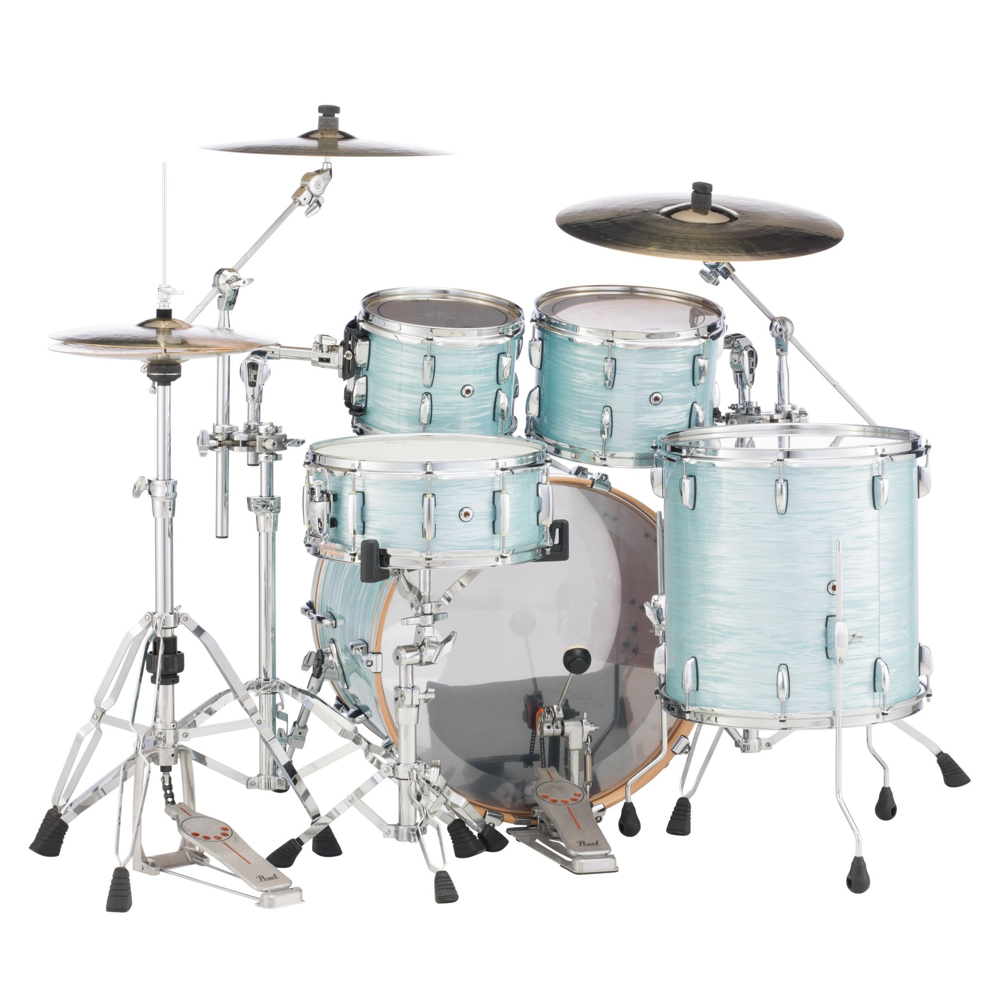 Pearl Session Studio Select 4-piece Drum Set Shell Pack - 22" Bass Drum - Ice Blue Oyster - Image 5