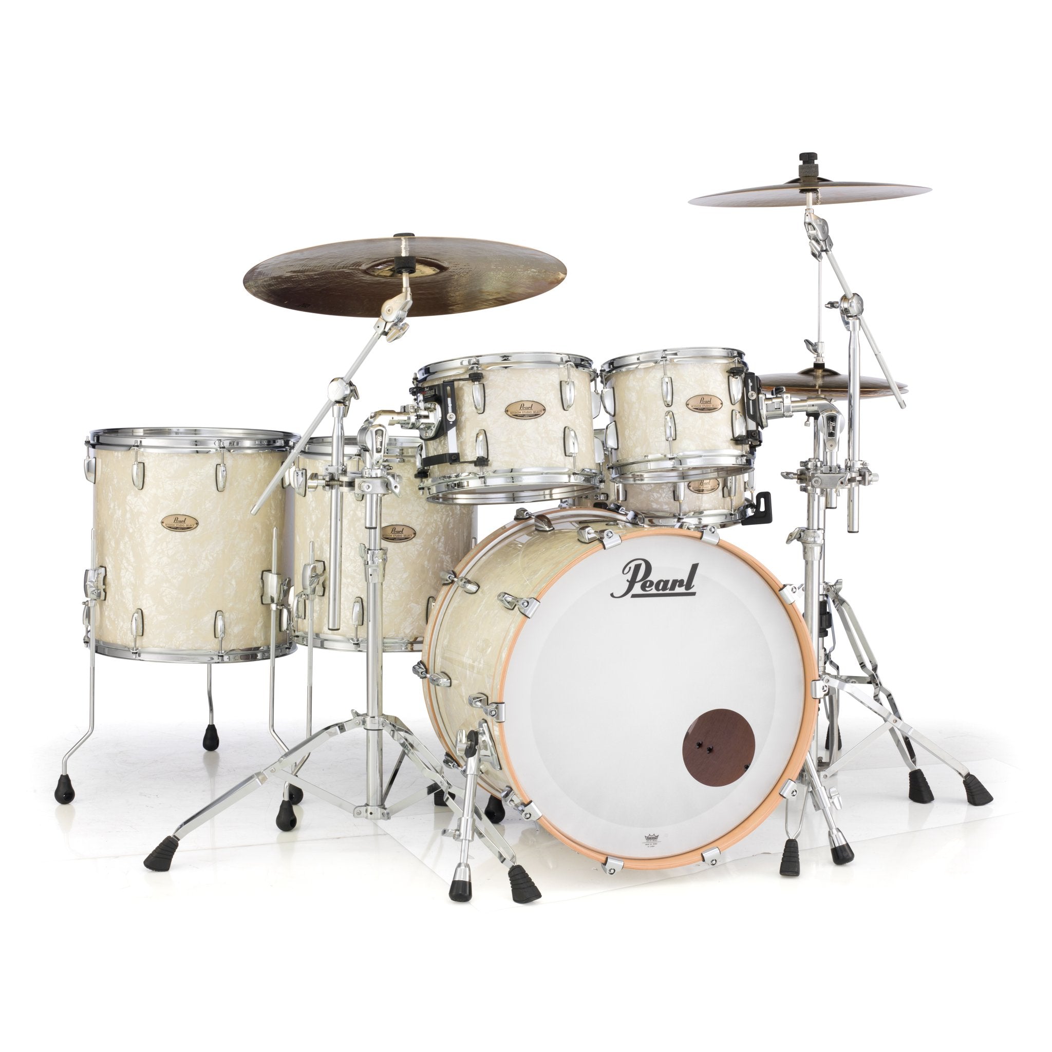 Pearl Session Studio Select White Marine Pearl Snare Drum - 14x5.5 - Image 3