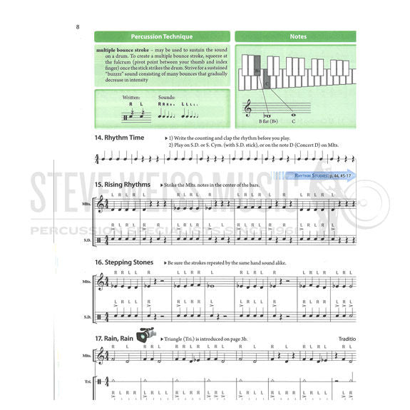 Pearson/Nowlin-Tradition of Excellence Book 1: Percussion