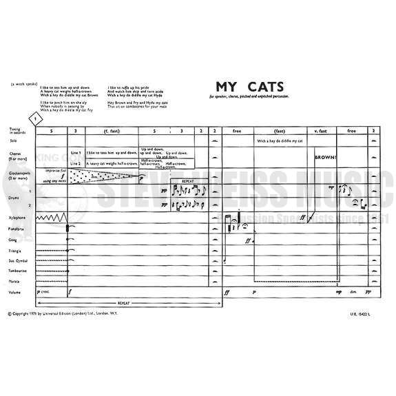 Pehkonen-My Cats(S)-2B/X/P/PN/Narr/Chorus