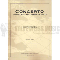 Pereira-Concerto for Percussion and Chamber Orchestra (Full score w/solo part)-B/2V/Cro./M/2T/P