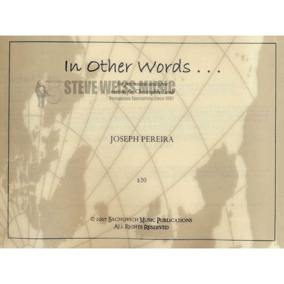 Pereira-In Other Words-P/CD