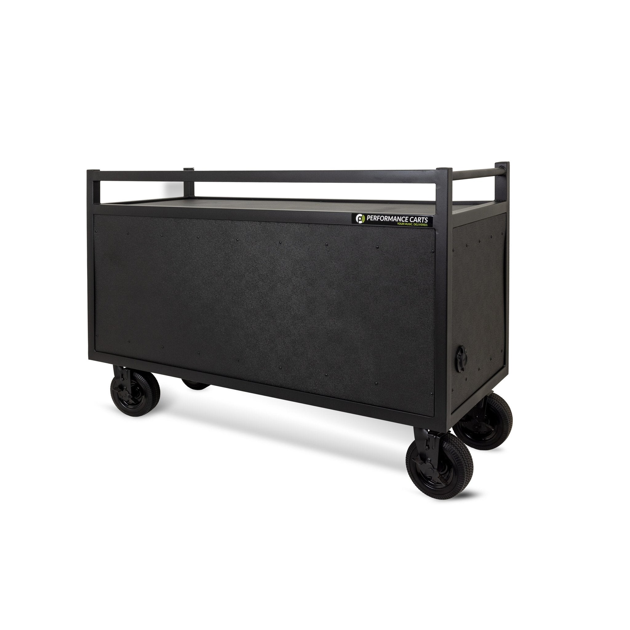Performance Carts Partially Enclosed Synth Cart PCK-100e Angled