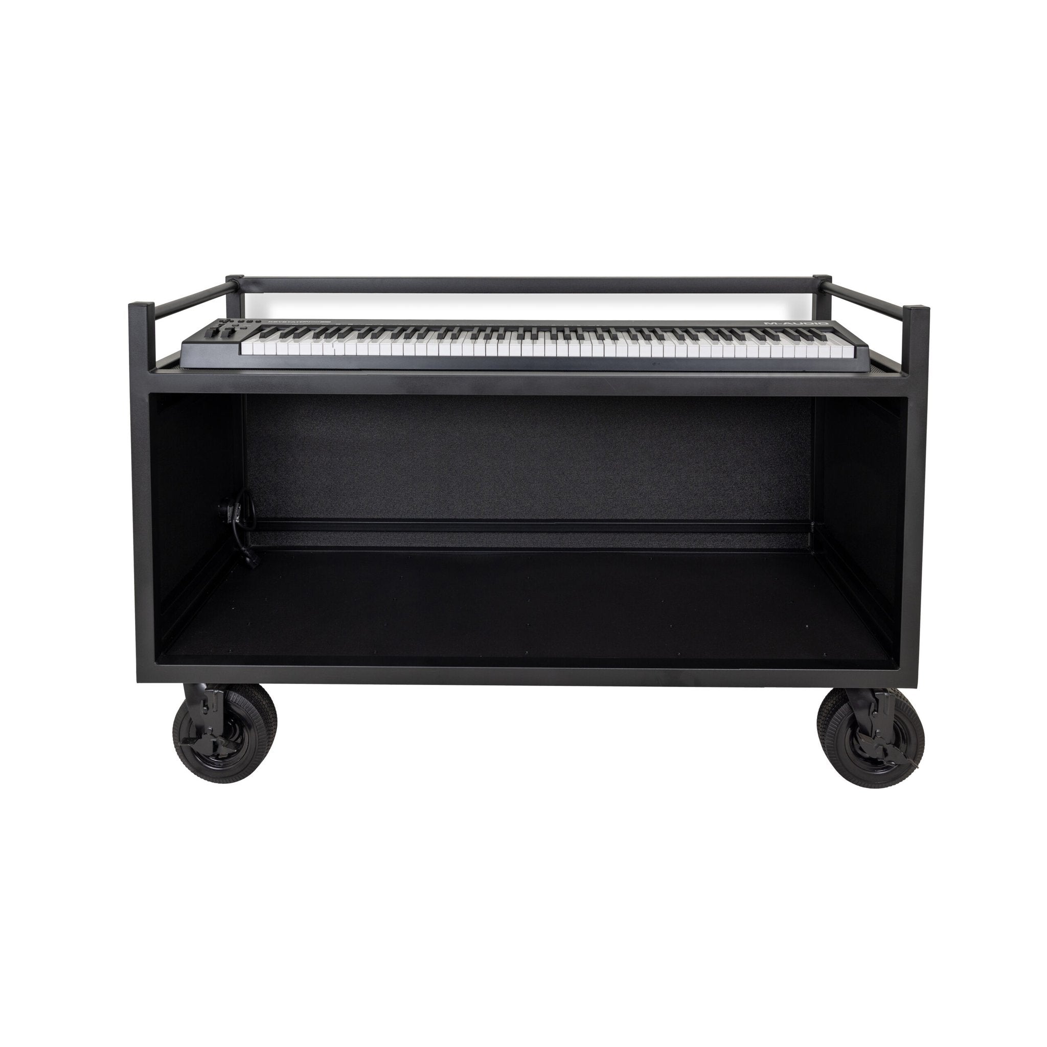 Performance Carts Partially Enclosed Synth Cart PCK-100e with Keyboard