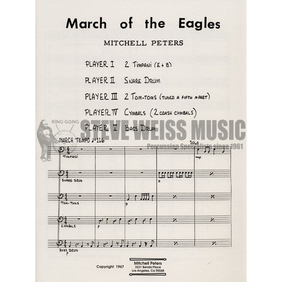 Peters-March of the Eagles(SP)-P/2T