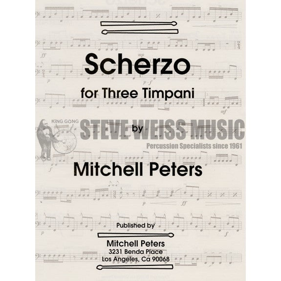 Peters-Scherzo for Three Timpani-3T
