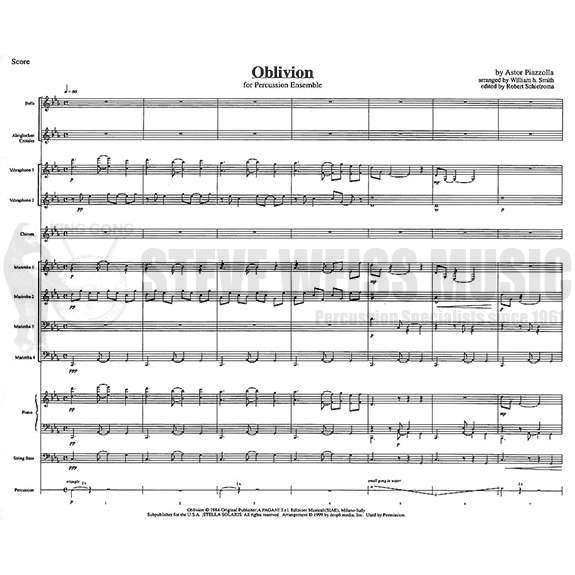 Piazzolla-Oblivion arr. Smith (SP)-B/2V/C/Cro./Almgl./4M/P/PN
