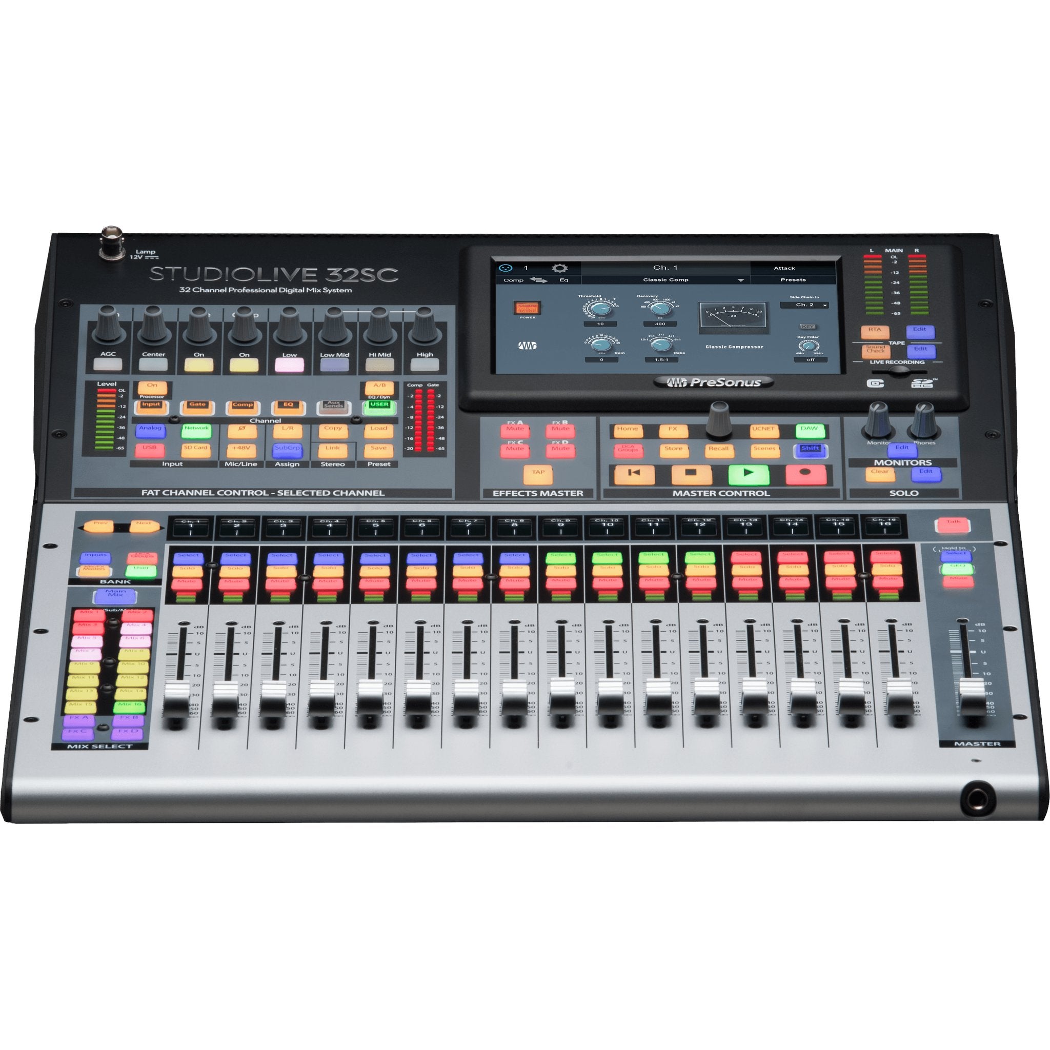 Presonus 32SC StudioLive Digital Mixer Operator View