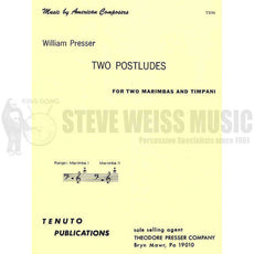 Presser-Two Postludes(SP)-2M/4T