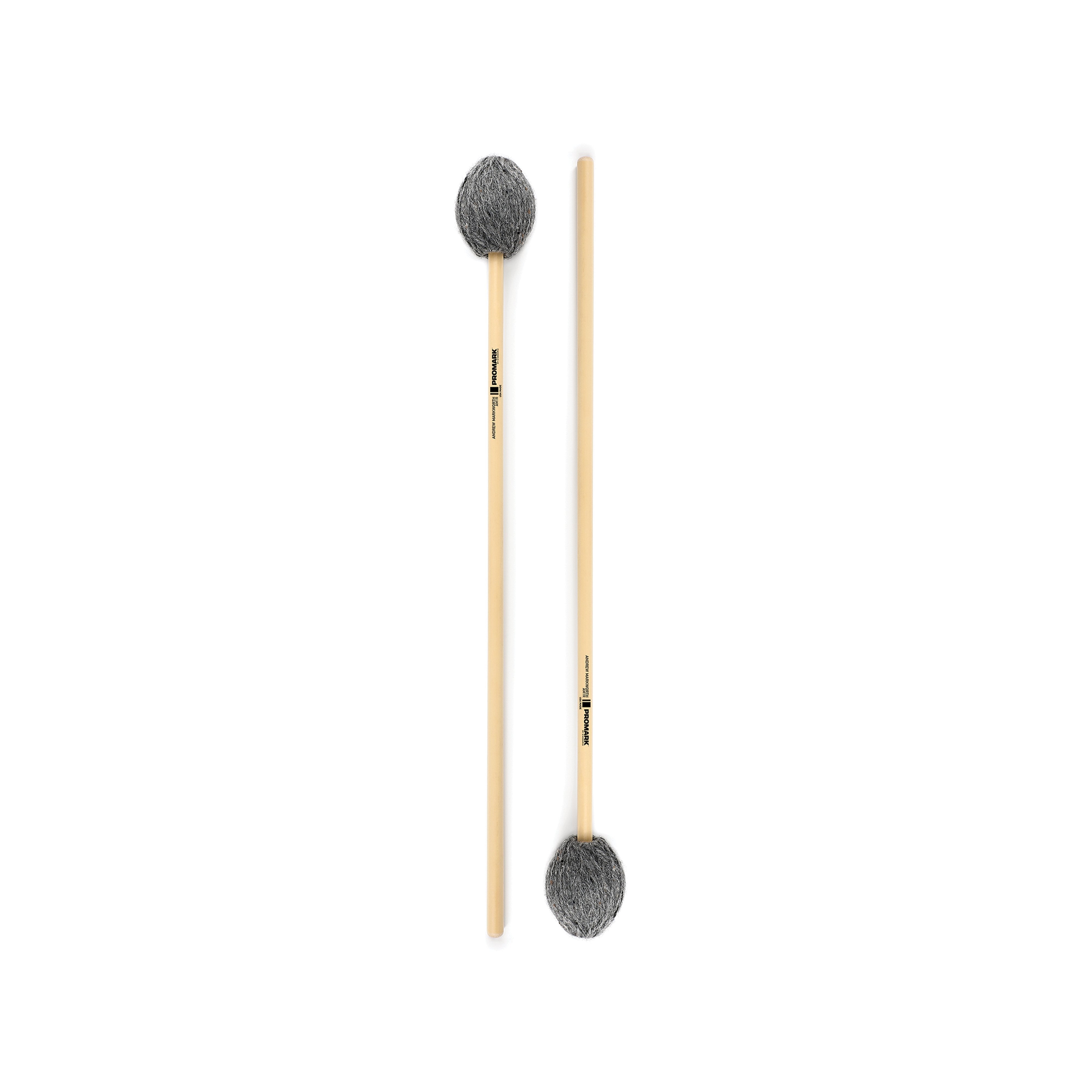 Promark Andrew Markworth Soft Bass Marimba Mallets - Rattan - Image 3