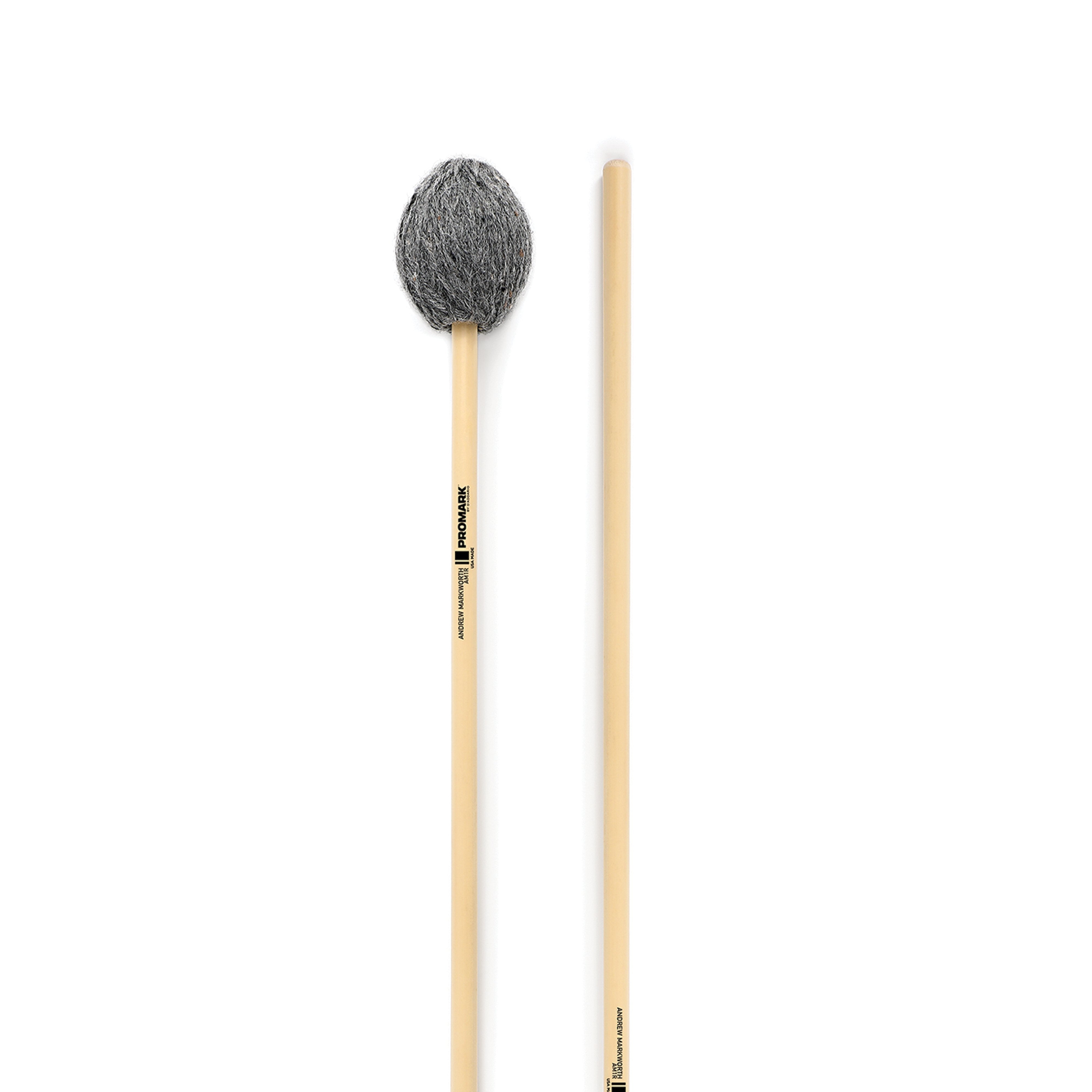 Promark Andrew Markworth Soft Bass Marimba Mallets - Rattan - Image 1
