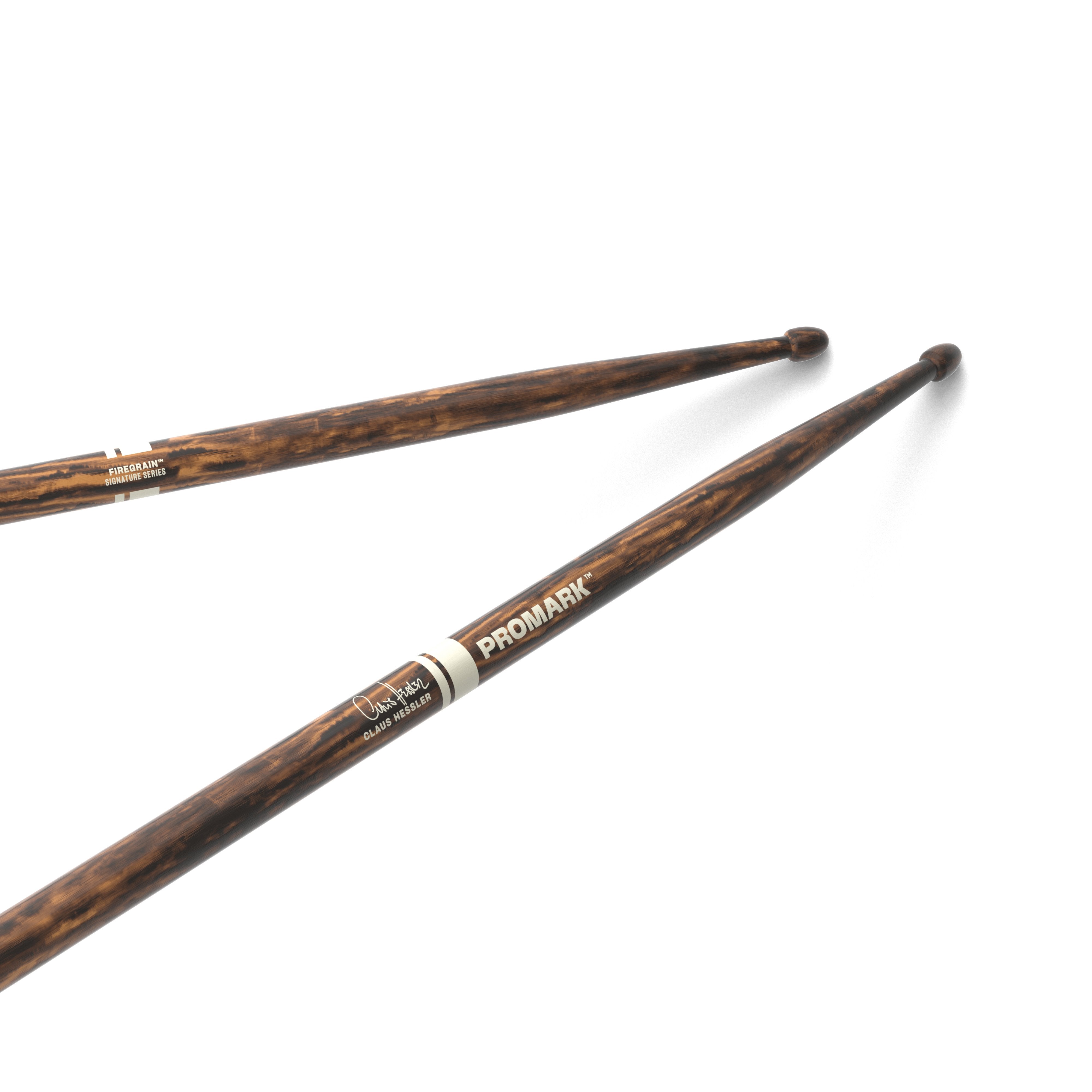 Promark Claus Hessler Signature Drumsticks - FireGrain - ActiveGrip - Image 1