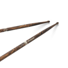 Promark Rebound 5AB FireGrain Drumsticks - Acorn Wood Tip - Image 1