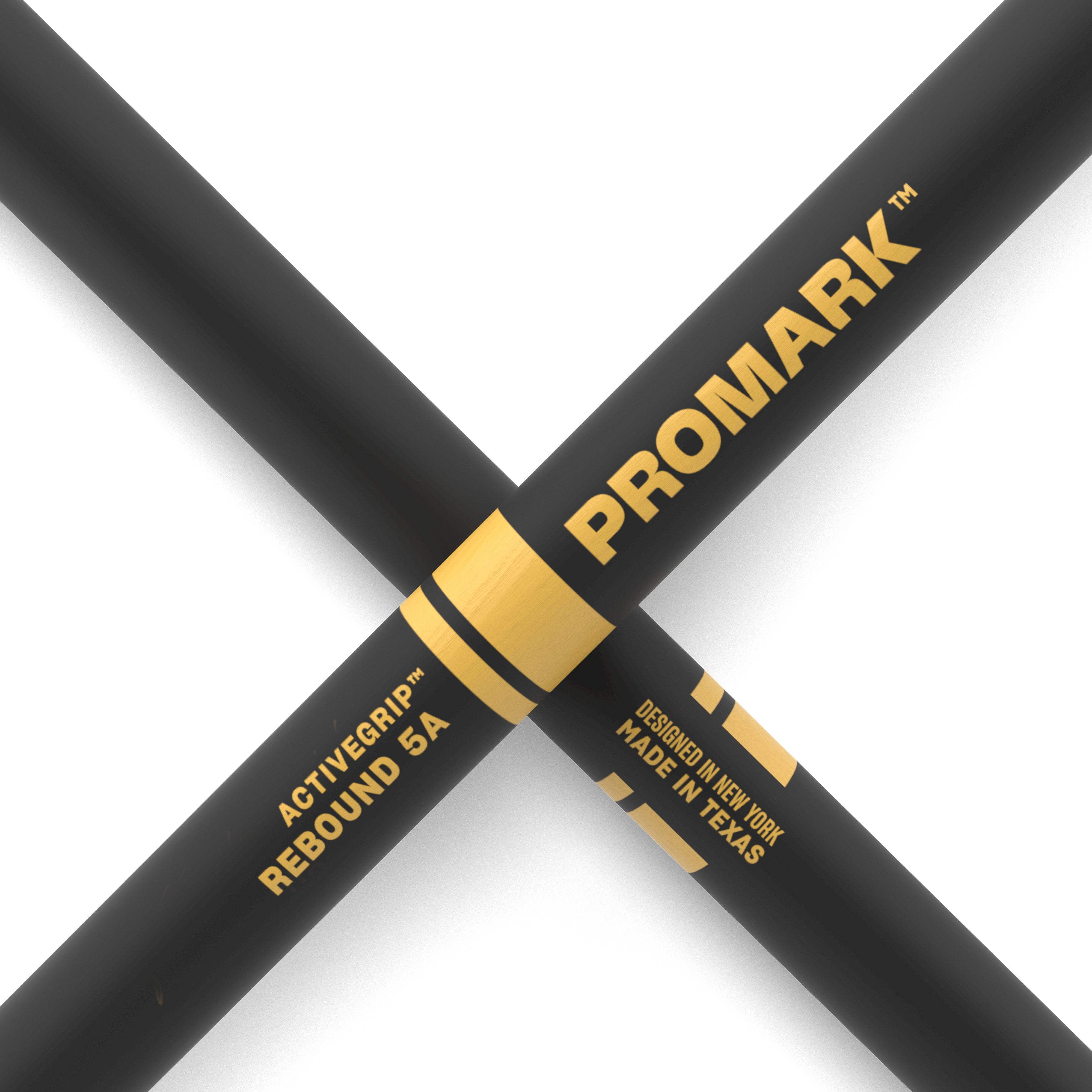 Promark Rebound R5AAG 5A ActiveGrip Acorn Tip Drumsticks - Image 5