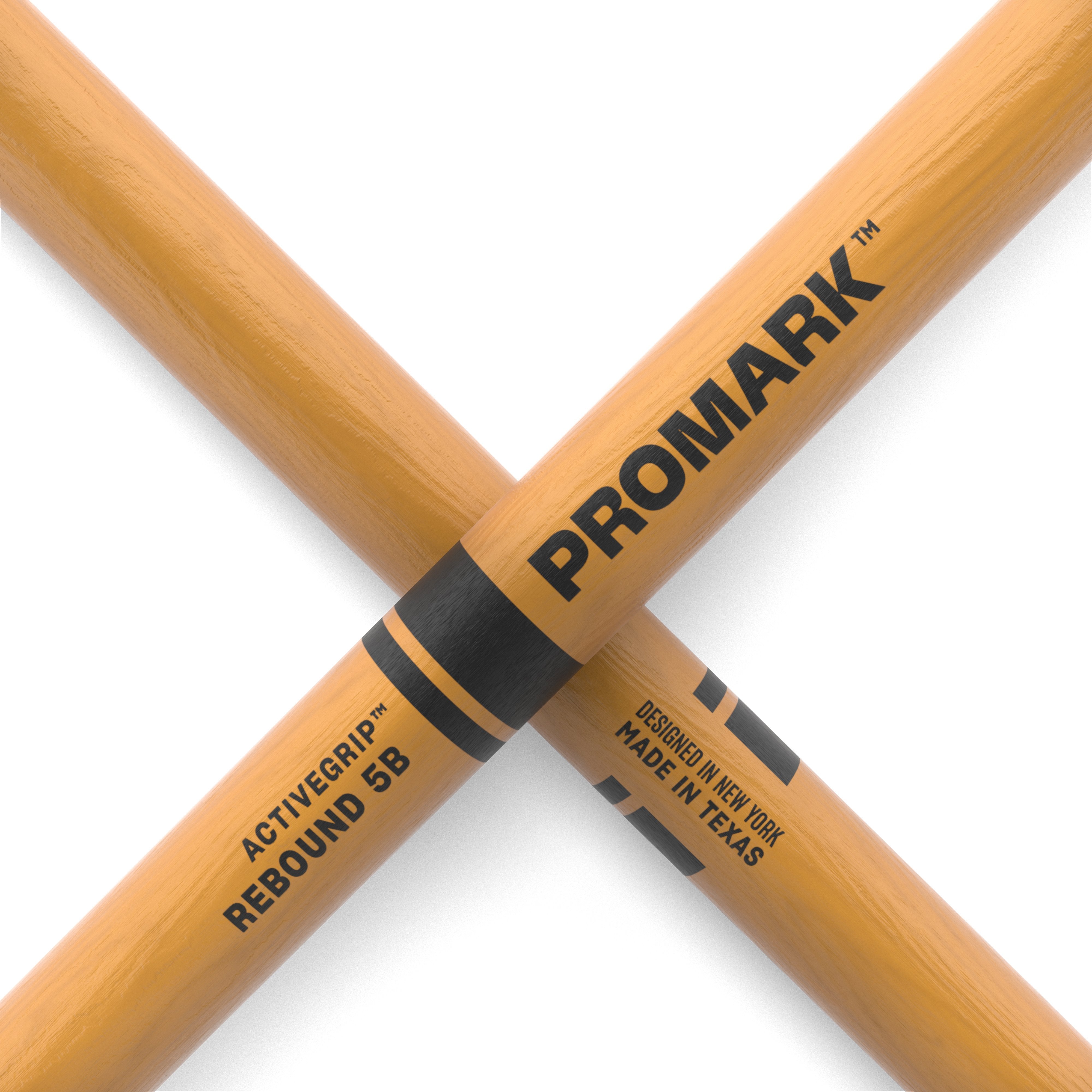 Promark Rebound R5BAGC 5B ActiveGrip Drumsticks - Clear - Image 5