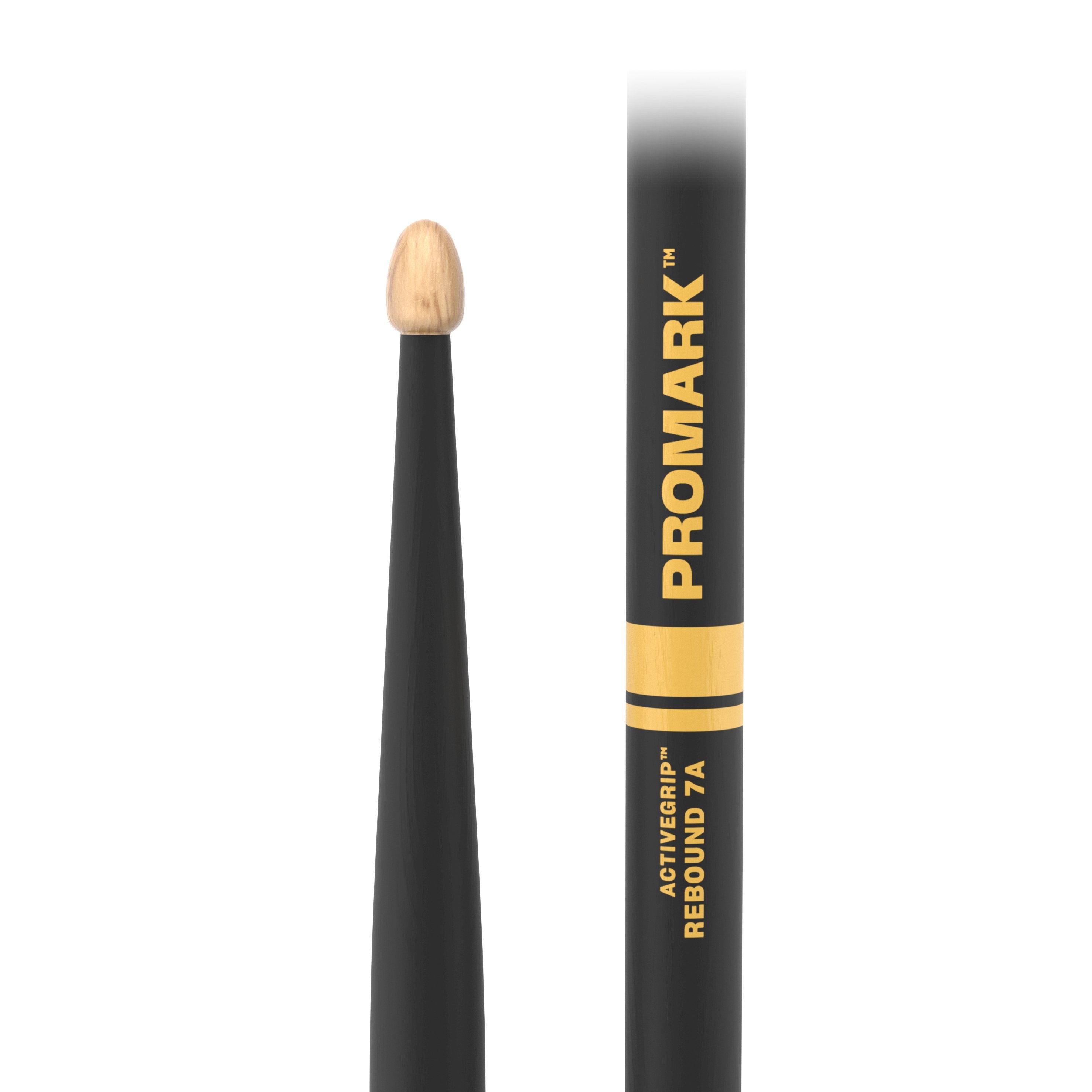 Promark Rebound R7AAG 7A ActiveGrip Acorn Tip Drumsticks - Image 2