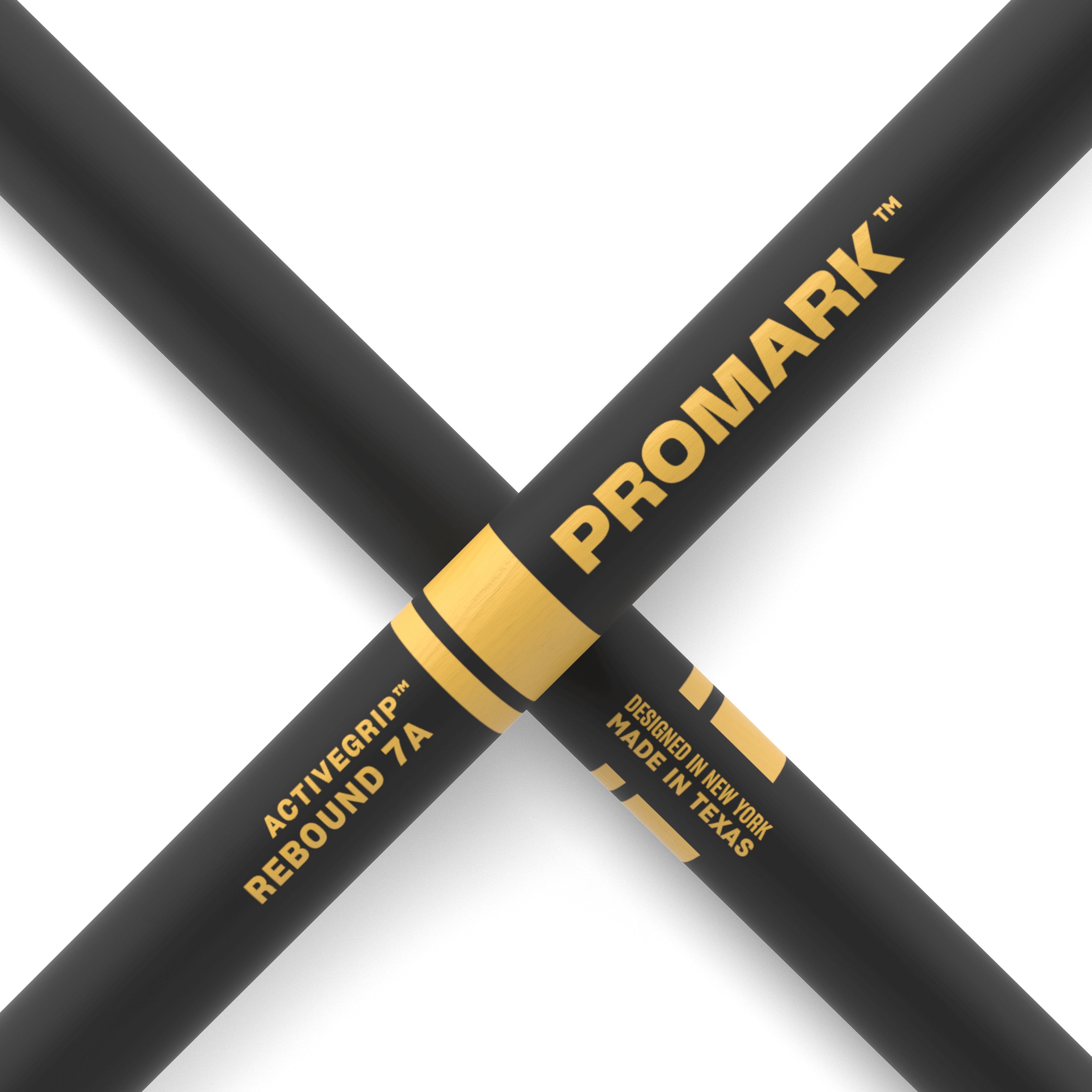 Promark Rebound R7AAG 7A ActiveGrip Acorn Tip Drumsticks - Image 5