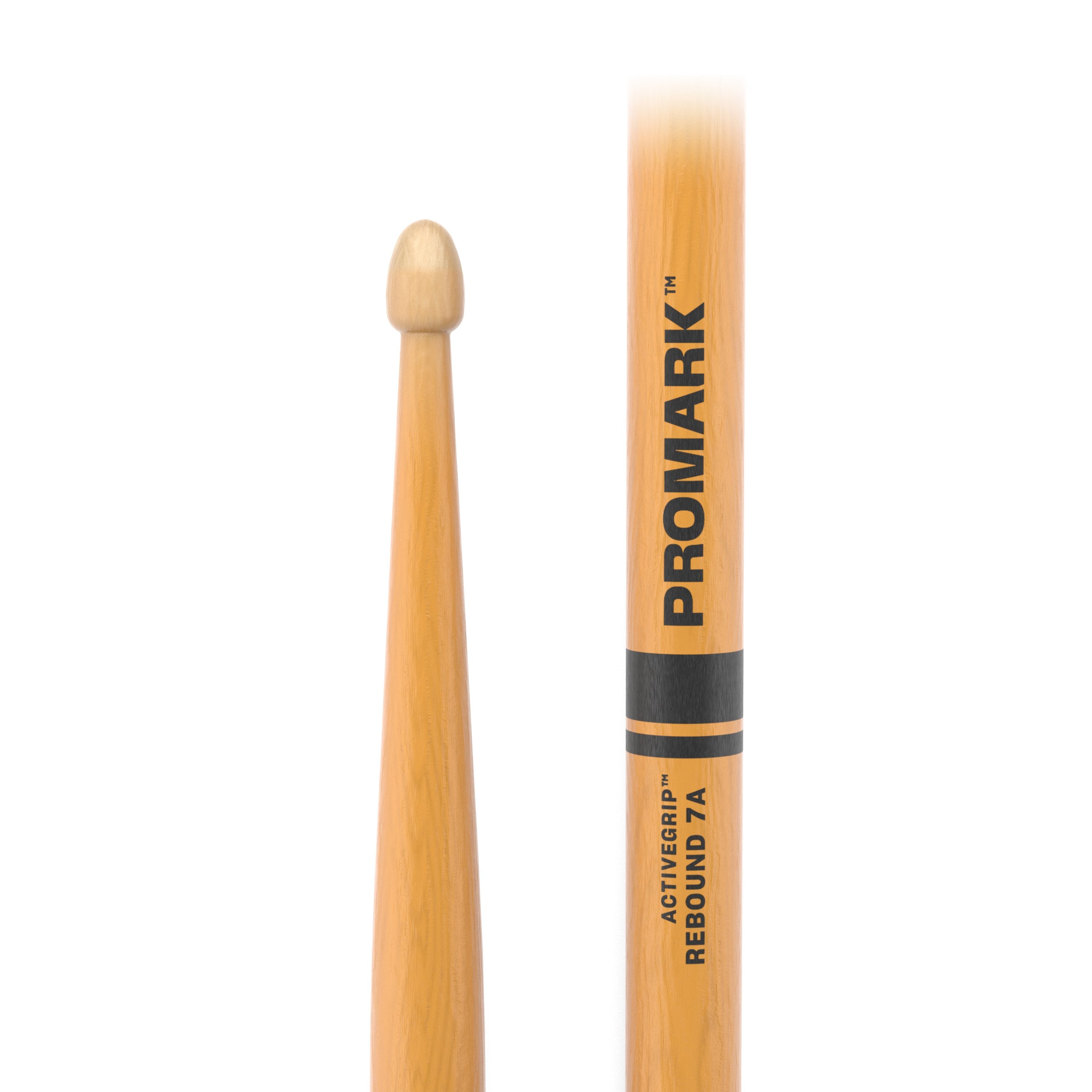 Promark Rebound R7AAGC 7A ActiveGrip Drumsticks - Clear - Image 2