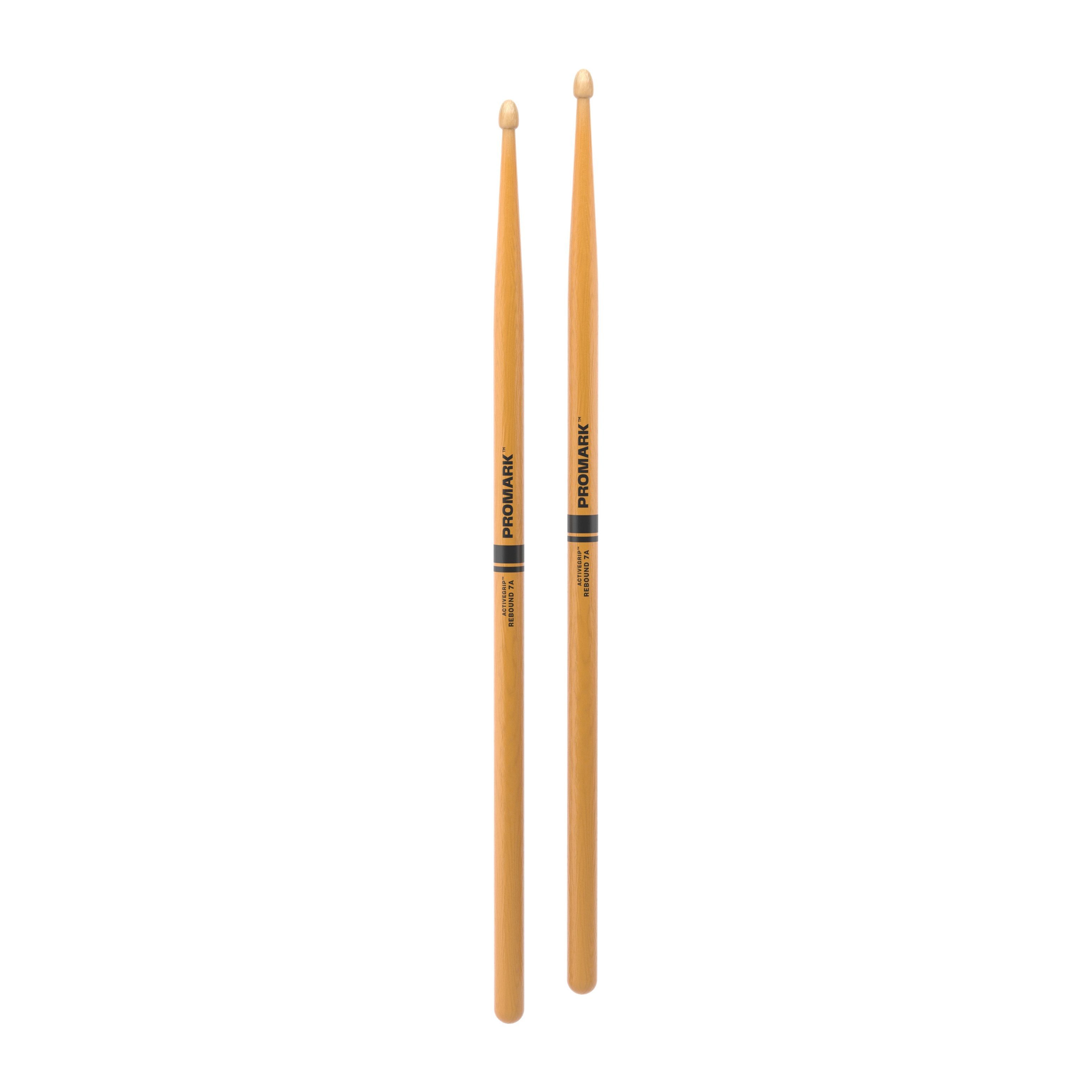 Promark Rebound R7AAGC 7A ActiveGrip Drumsticks - Clear - Image 3