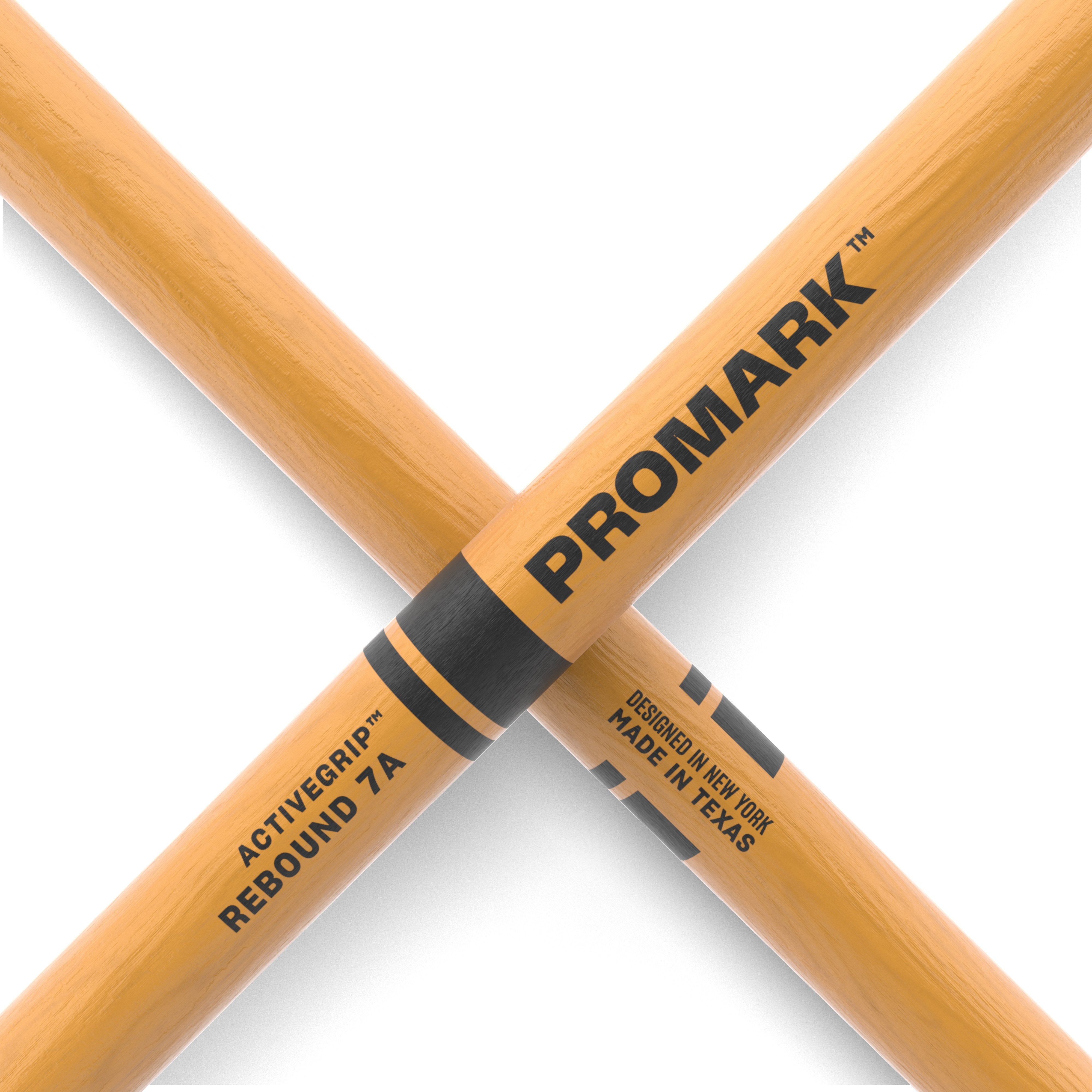 Promark Rebound R7AAGC 7A ActiveGrip Drumsticks - Clear - Image 5