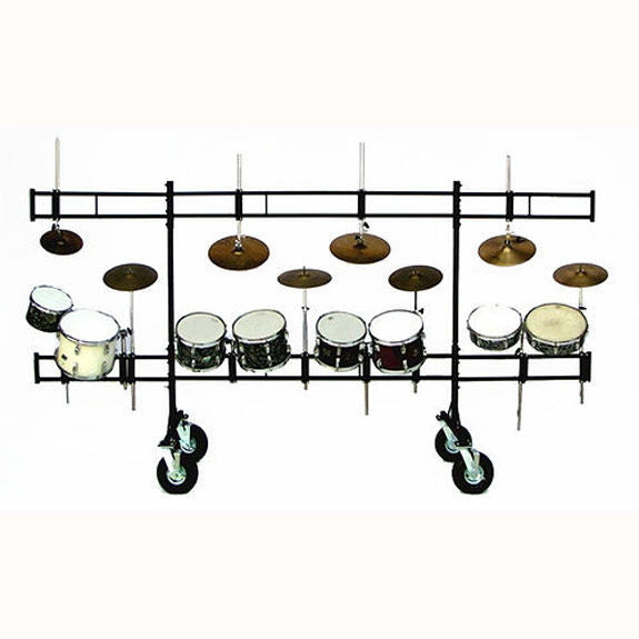 Pyle Percussion All Terrain Double Tier Field Rack