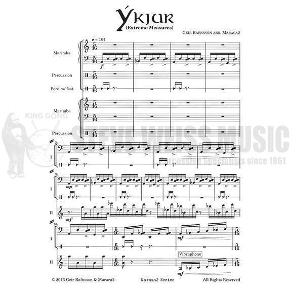 Rafnsson-Ykjur (Extreme Measures) arr. Maraca2 (SP)-2M/P