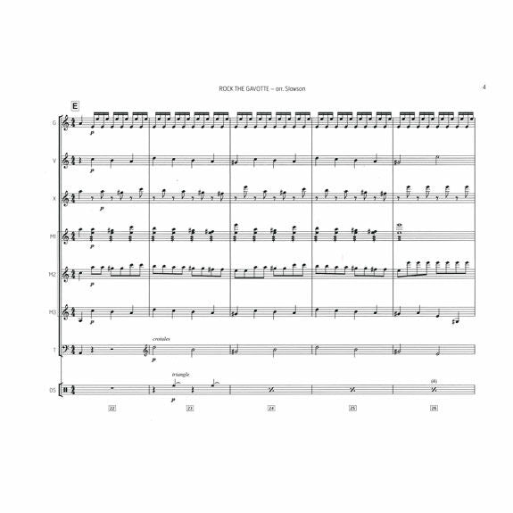 Rameau/Dittersdorf-Rock the Gavotte arr. Slawson (SP)-B/V/Cro./X/2M/4T/DS/P
