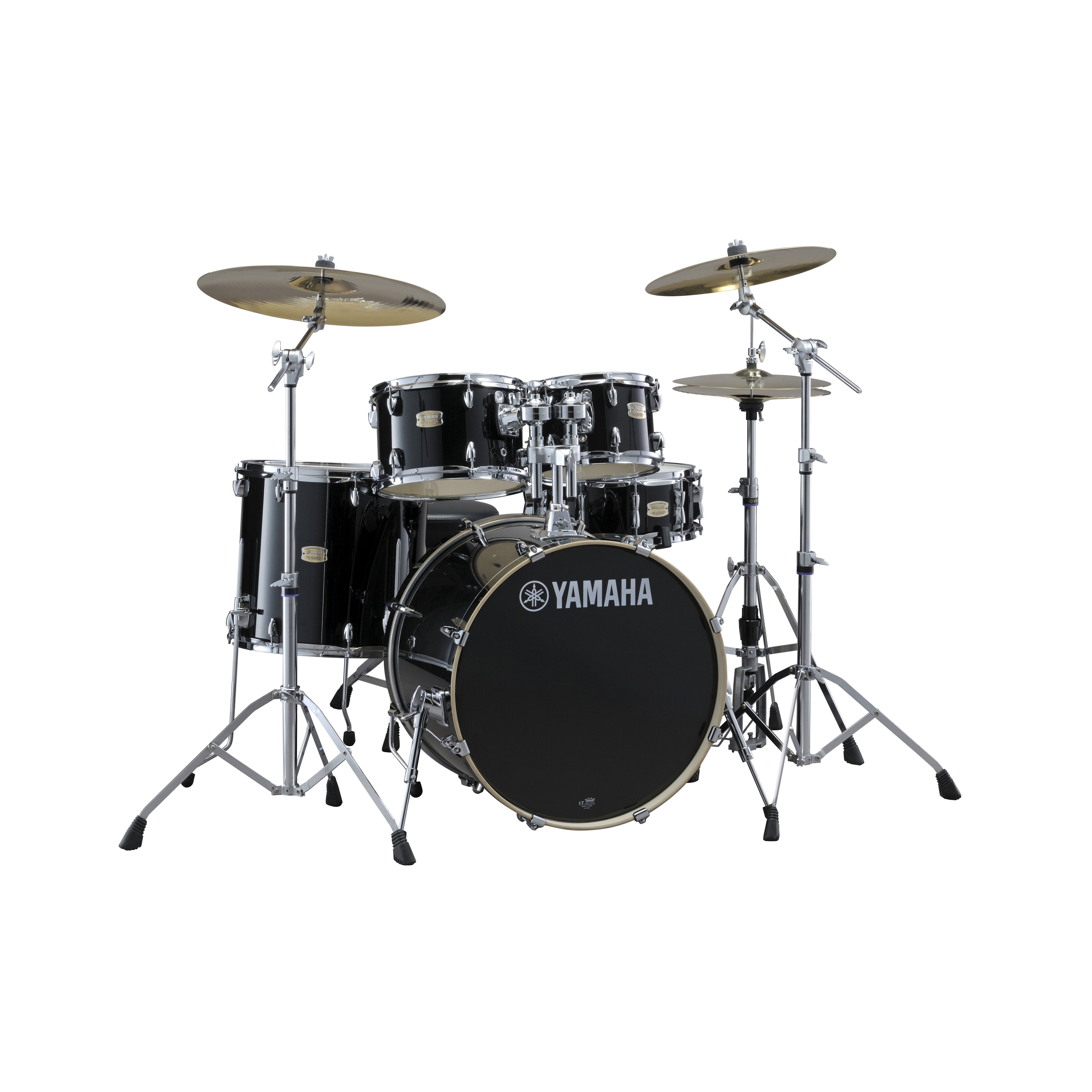 Raven Black, Yamaha Stage Custom Birch 5-piece Drum Set w/ Hardware 20 BD