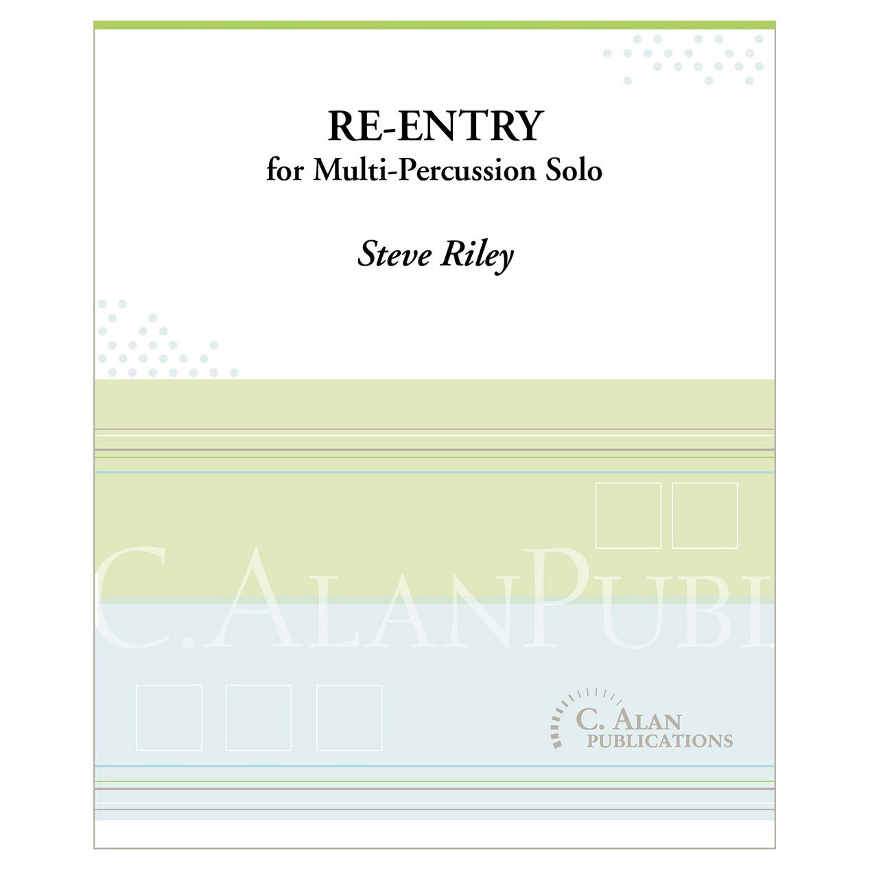 re-entry for multi-percussion solo by Steve Riley