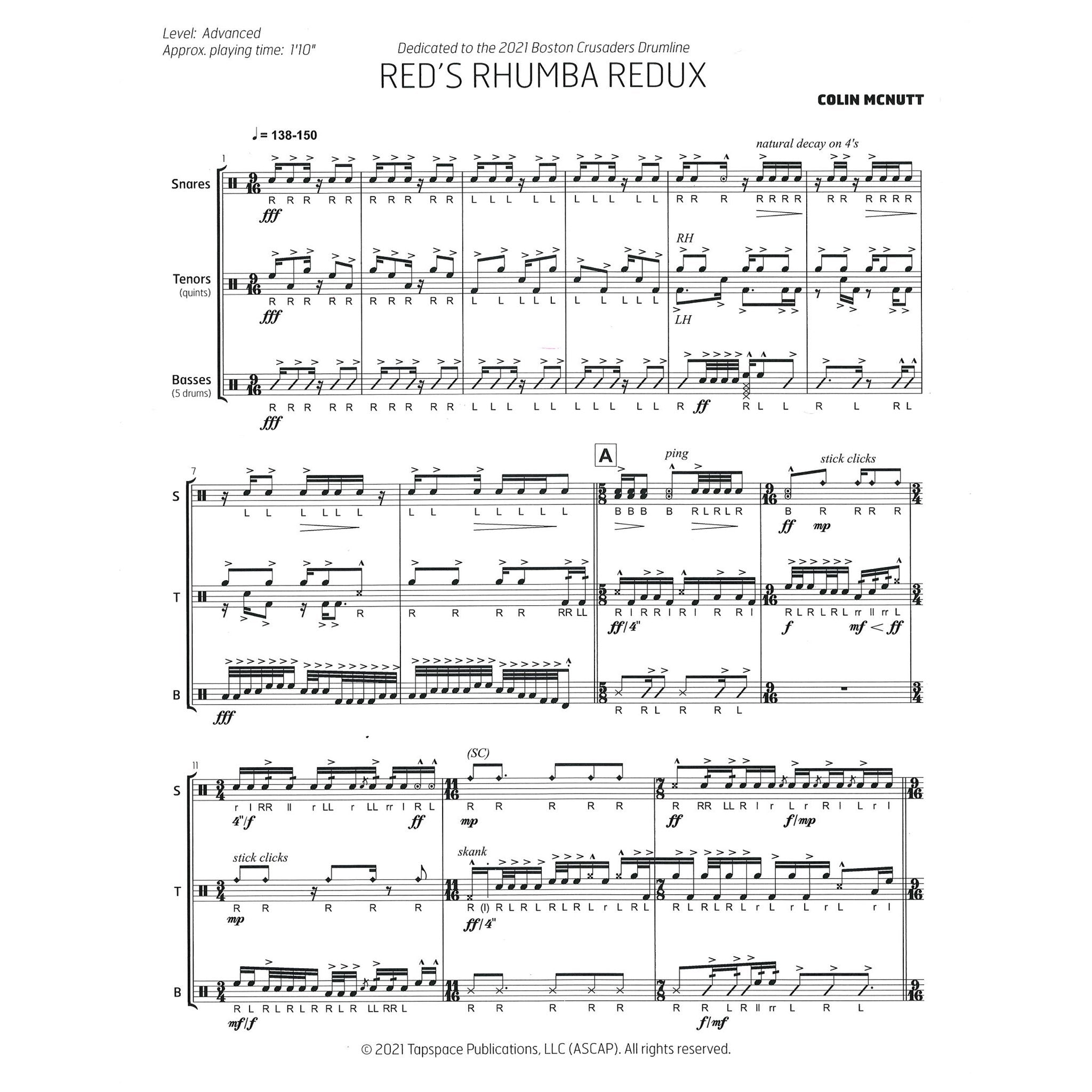 Red's Rhumba Redux Colin McNutt Sample