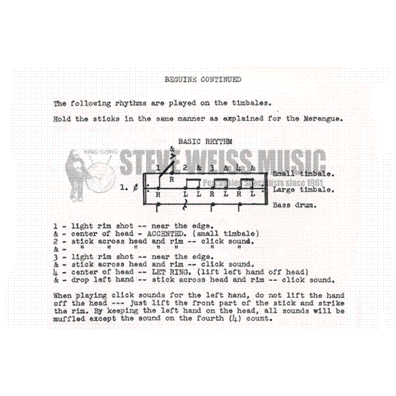 Reed-Latin Rhythms for Drums and Timbales