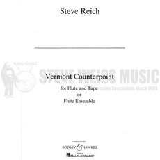 Reich-Vermont Counterpoint-Solo Mal/10Mal or tape
