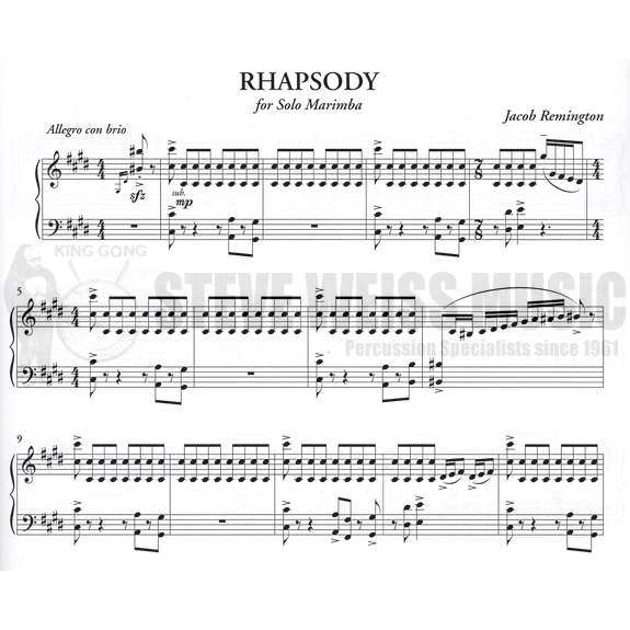 Remington-Rhapsody for Solo Marimba-M