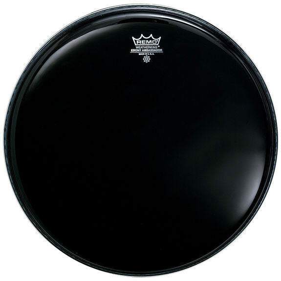 Remo 20" Ambassador Ebony Marching Bass Drum Head (Small Crown Logo)
