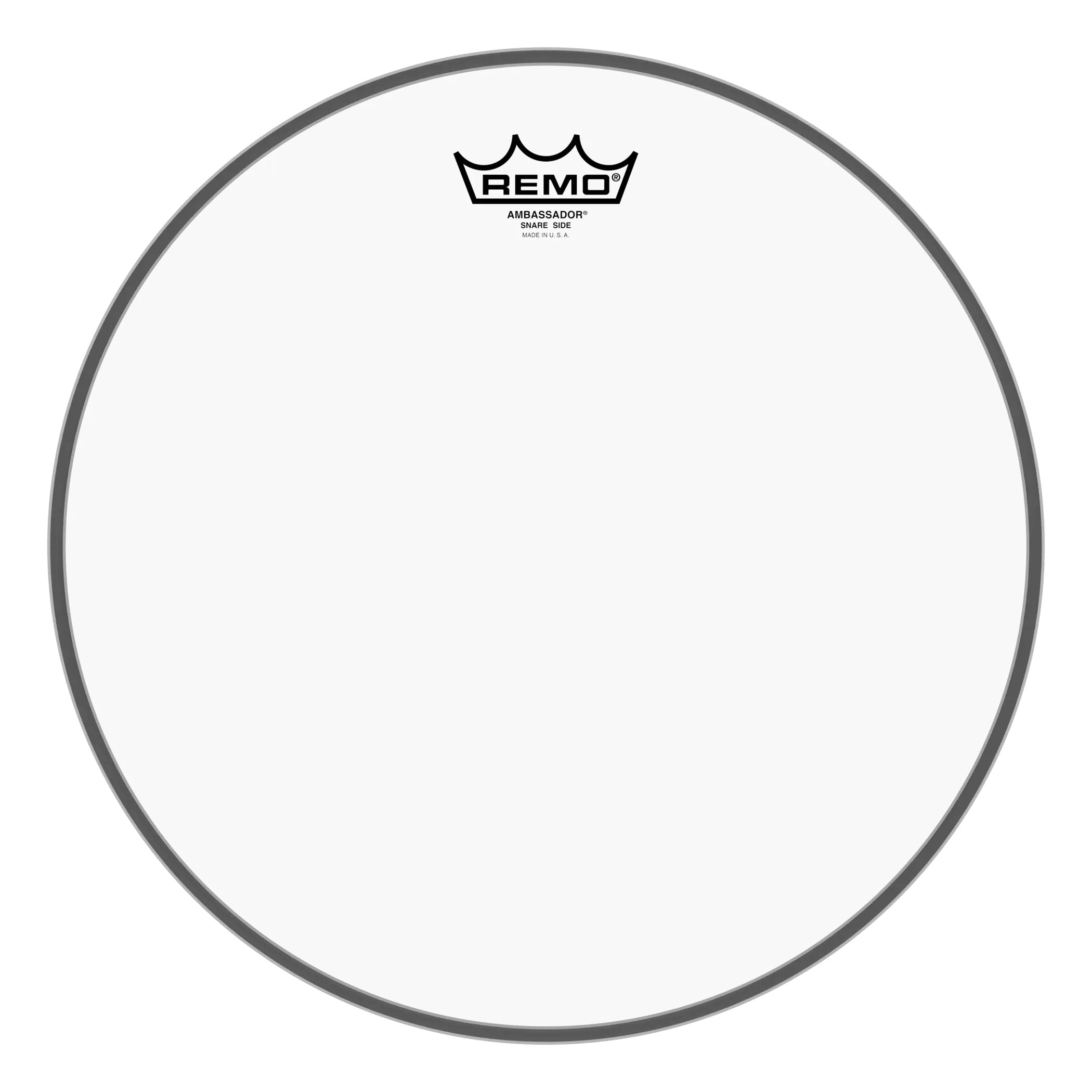 Remo Ambassador Clear Mylar Snare Side Marching Drumhead - 13"