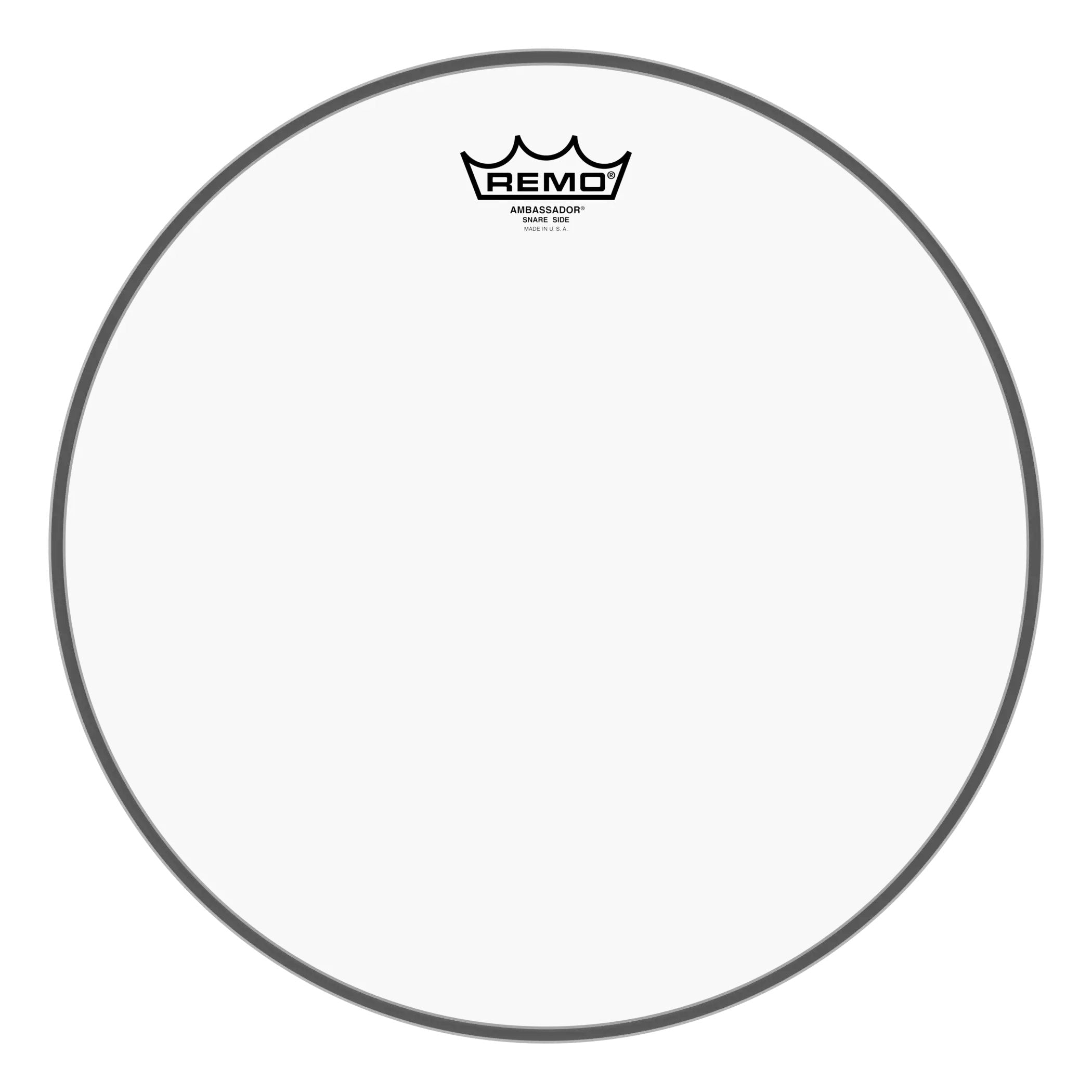 Remo Ambassador Clear Mylar Snare Side Marching Drumhead - 14"