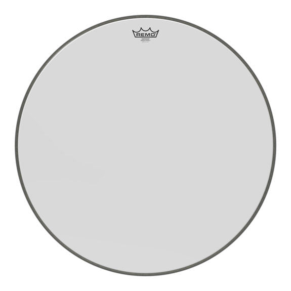 32" Remo Ambassador Smooth White Concert Bass Drum Head