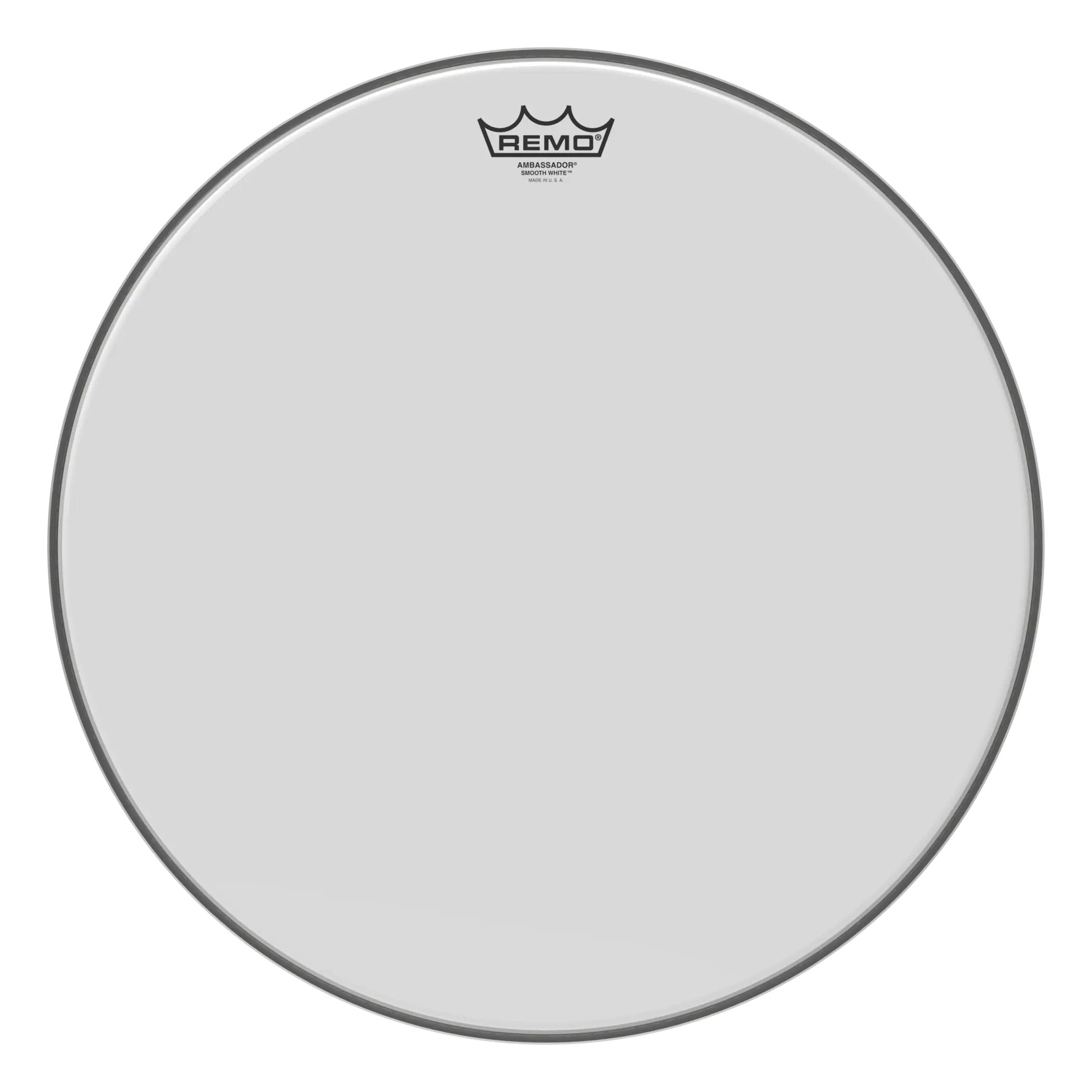 Remo Ambassador Smooth White Drumhead - 18"