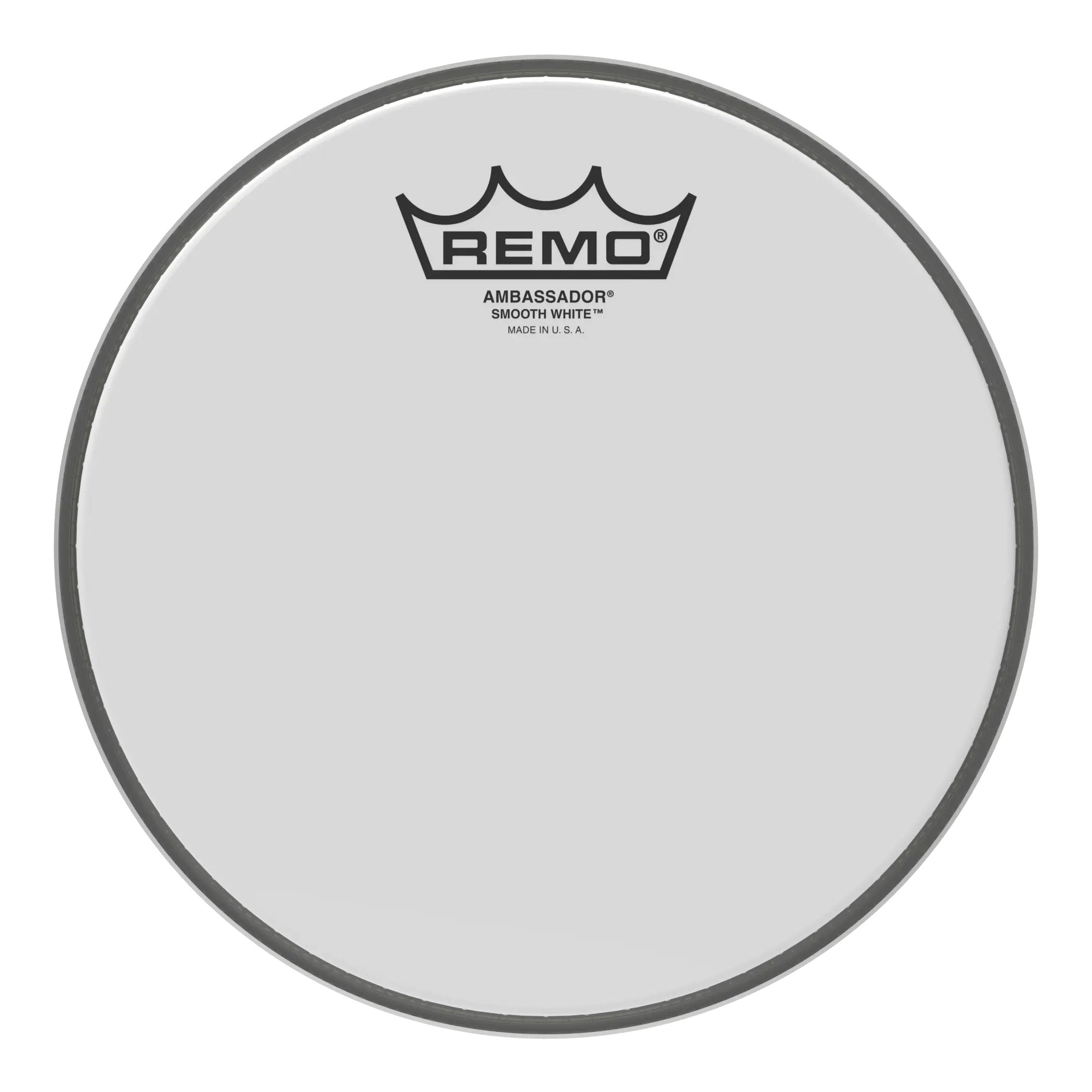 Remo Ambassador Smooth White Drumhead - 8"