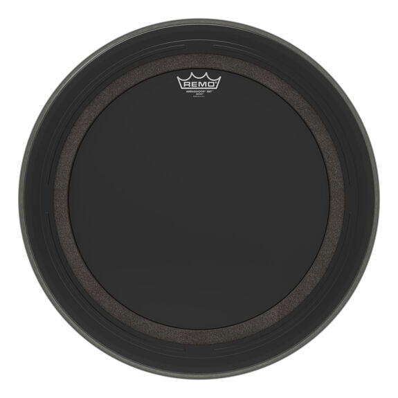 18" Remo Ambassador SMT Ebony Bass Drumhead with Black Dot (Tom Hoop)