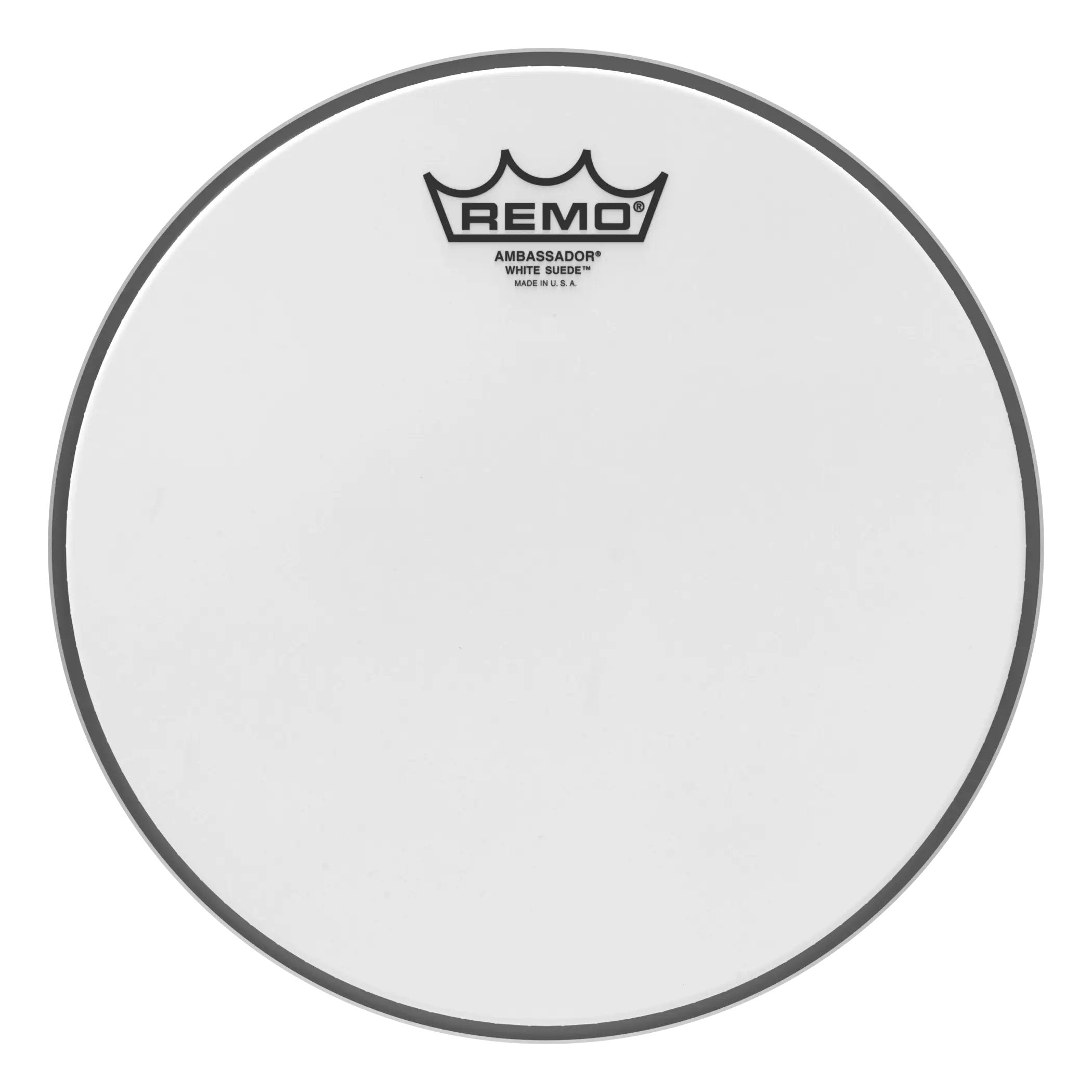 Remo Ambassador White Suede Drumhead - 10"