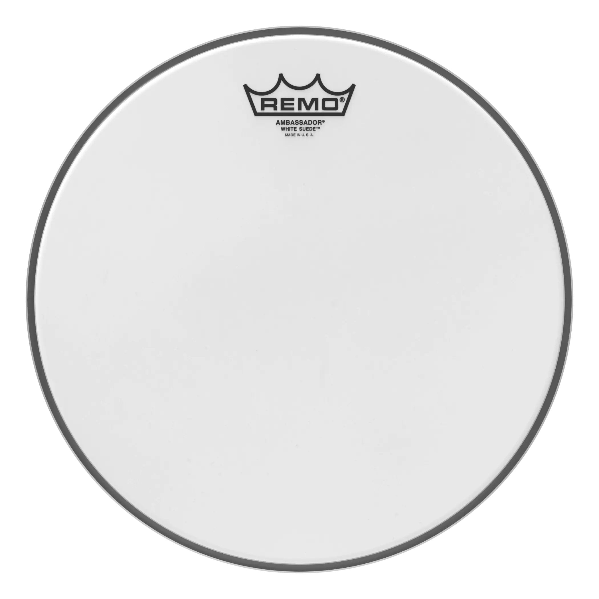 Remo Ambassador White Suede Drumhead - 12"