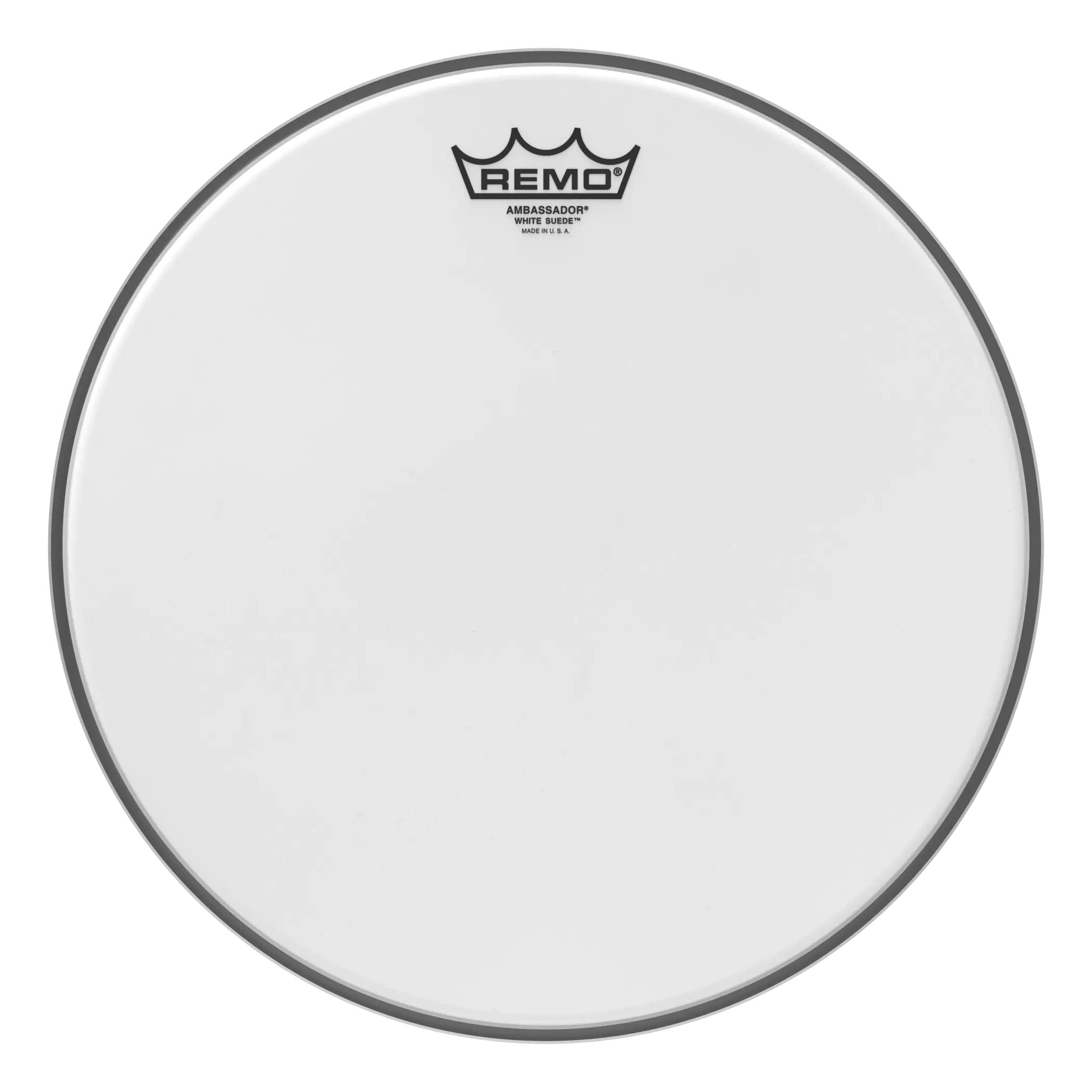 Remo Ambassador White Suede Drumhead - 13"