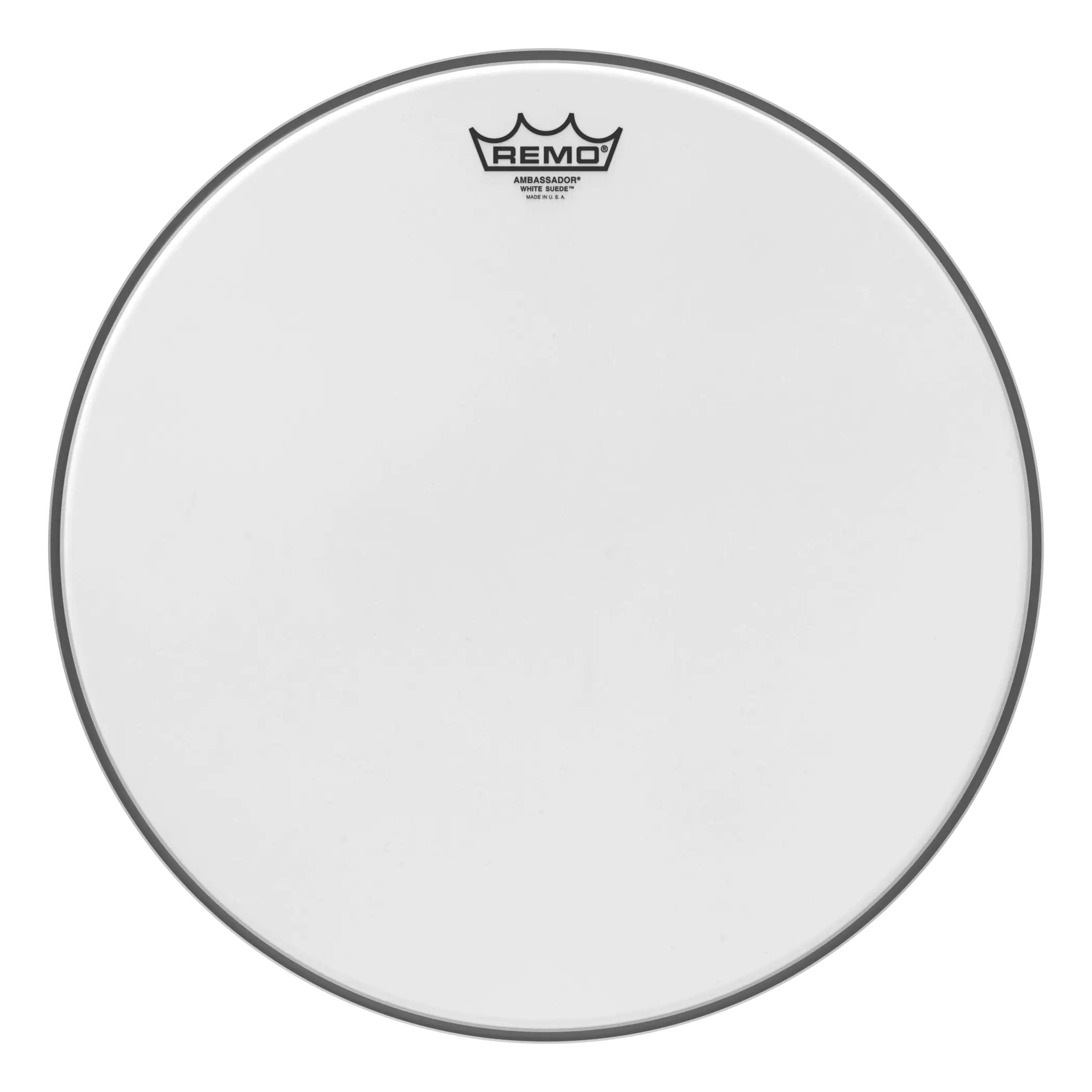 Remo Ambassador White Suede Drumhead - 16"