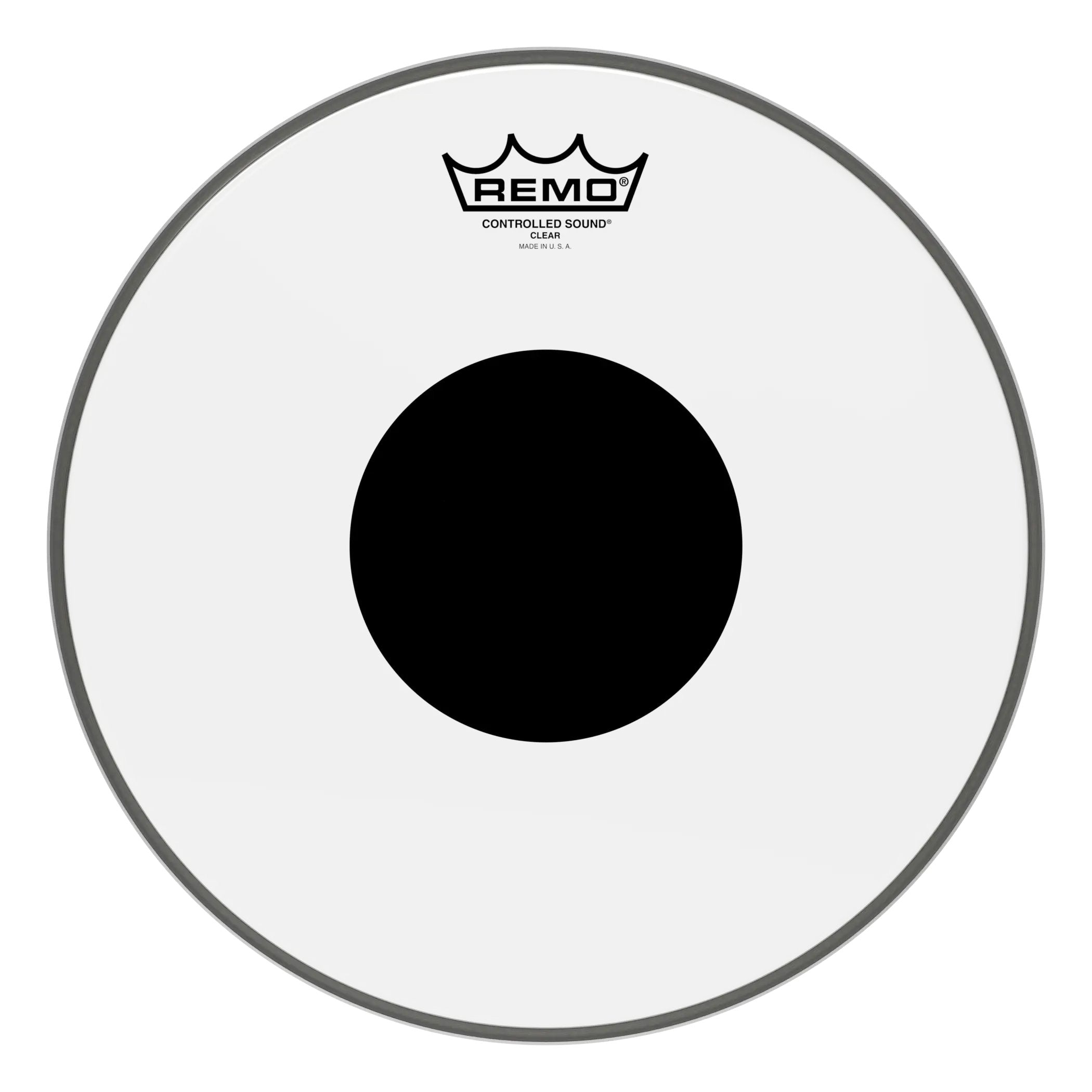 Remo Controlled Sound Clear Drumhead - Top Black Dot - 12"