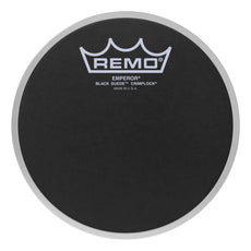 Remo Emperor Black Suede Crimplock Marching Tenor Drumhead - 6"