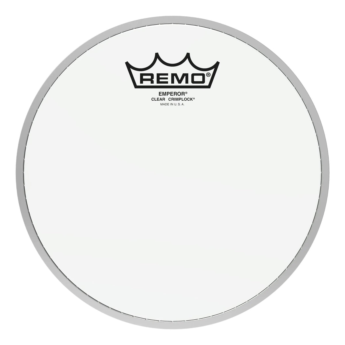 Remo Emperor Clear Crimplock Marching Tenor Drumhead - 8"