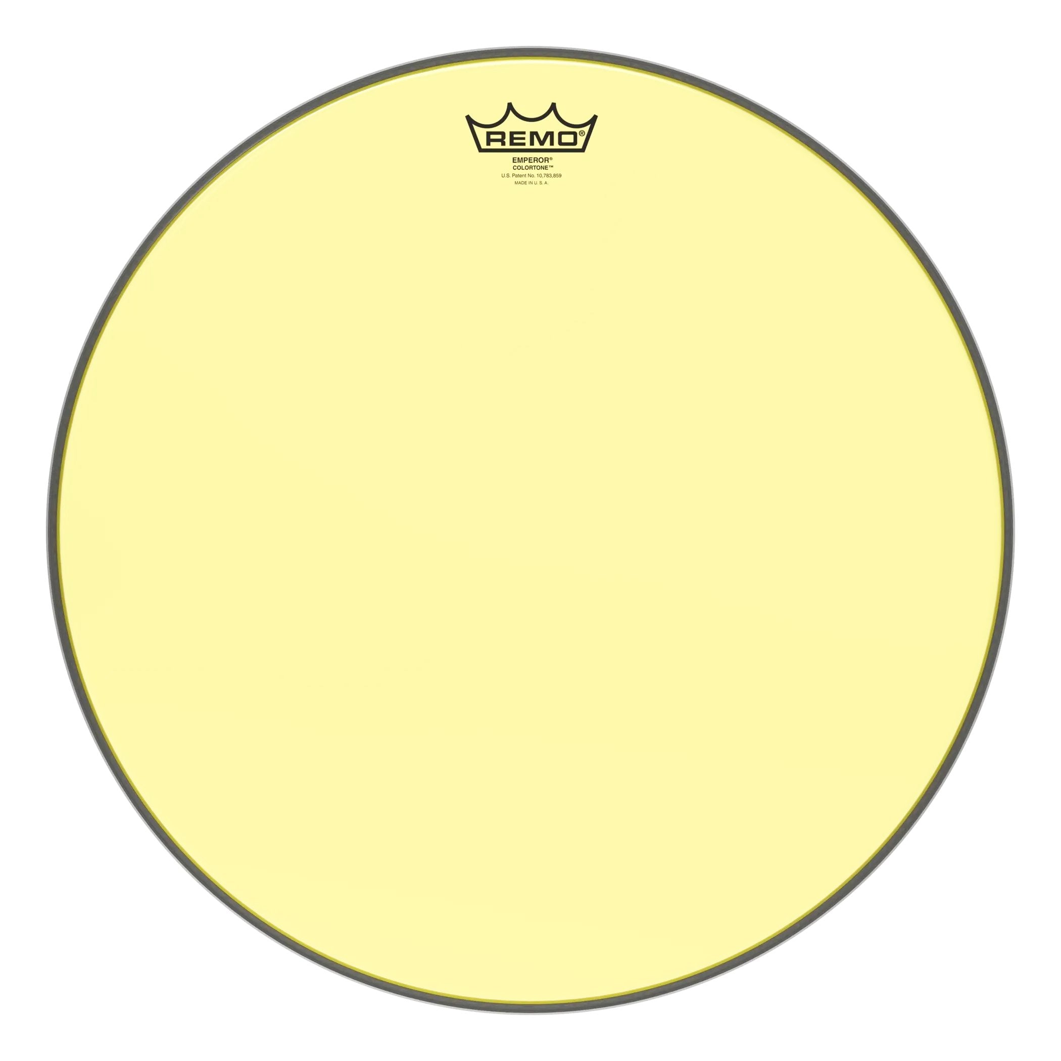 Remo Emperor Colortone Yellow Drumhead - 18"